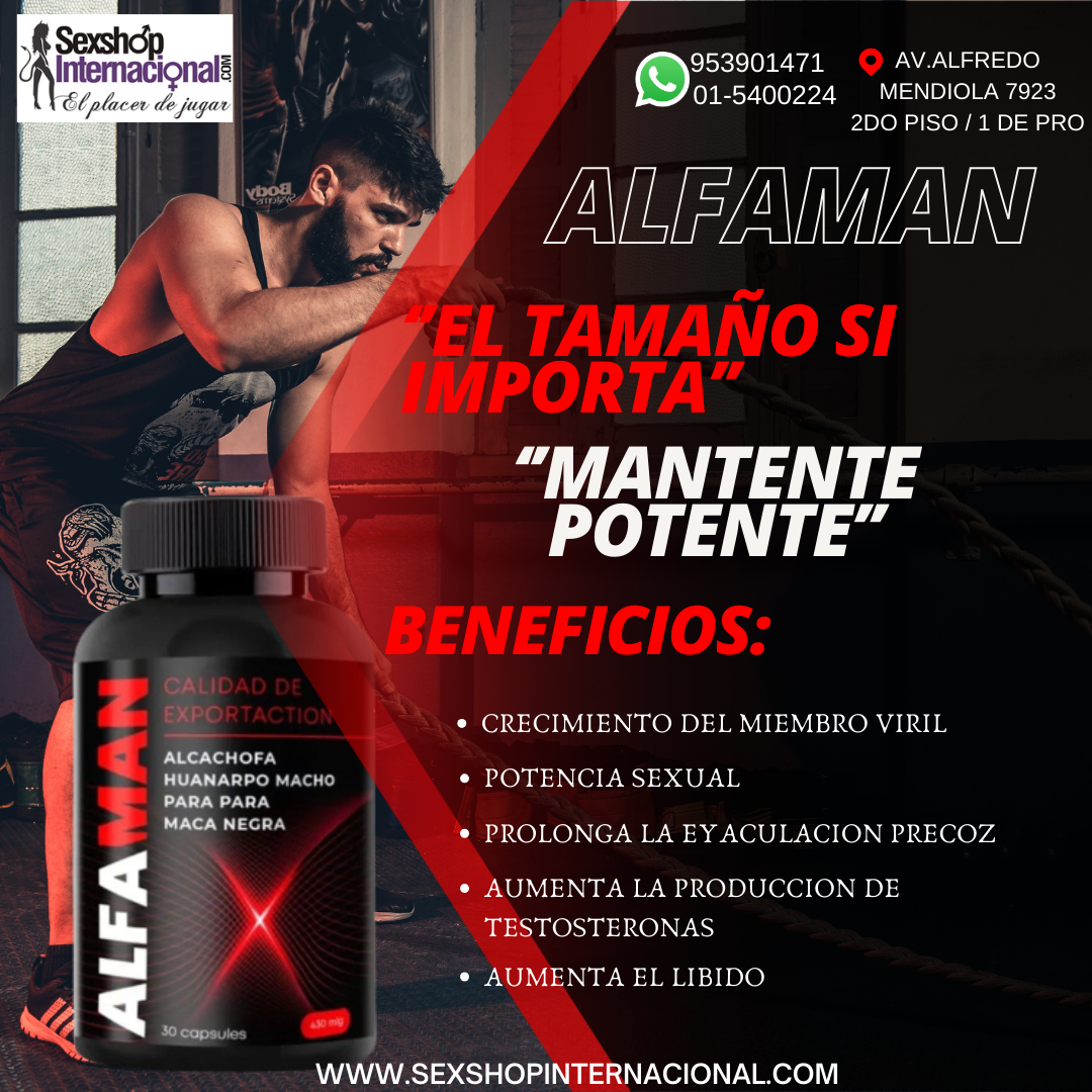 Alfaman cápsulas sexshop los olivos